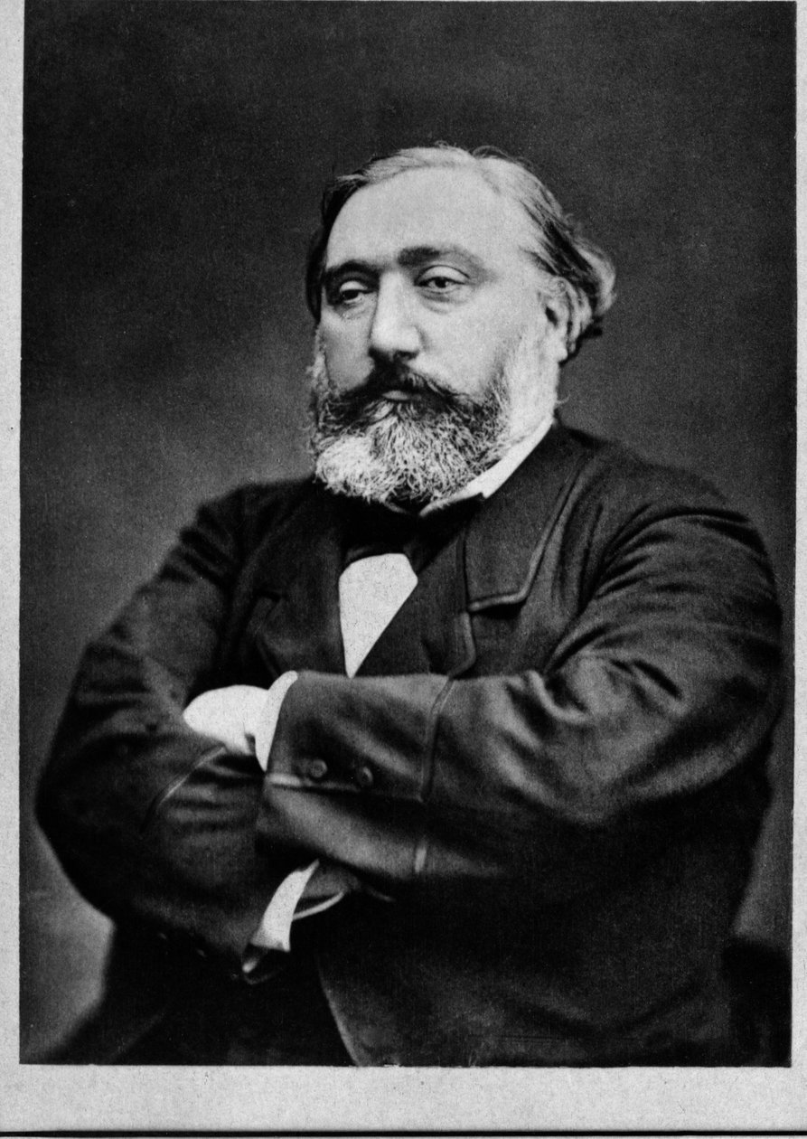 लियोन गैम्बेटा (1838-1882), फ्रांसीसी राजनेता का चित्र द्वारा फ्रेंच फोटोग्राफर