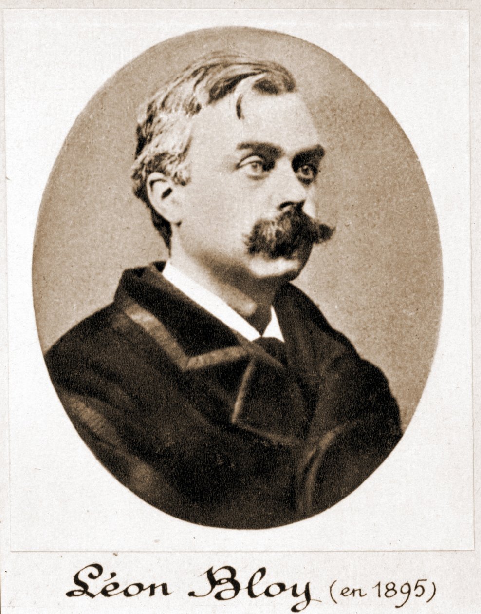 लियोन ब्लोय का पोर्ट्रेट (1846 - 1917), फ्रांसीसी लेखक। १८९५ द्वारा फ्रेंच फोटोग्राफर