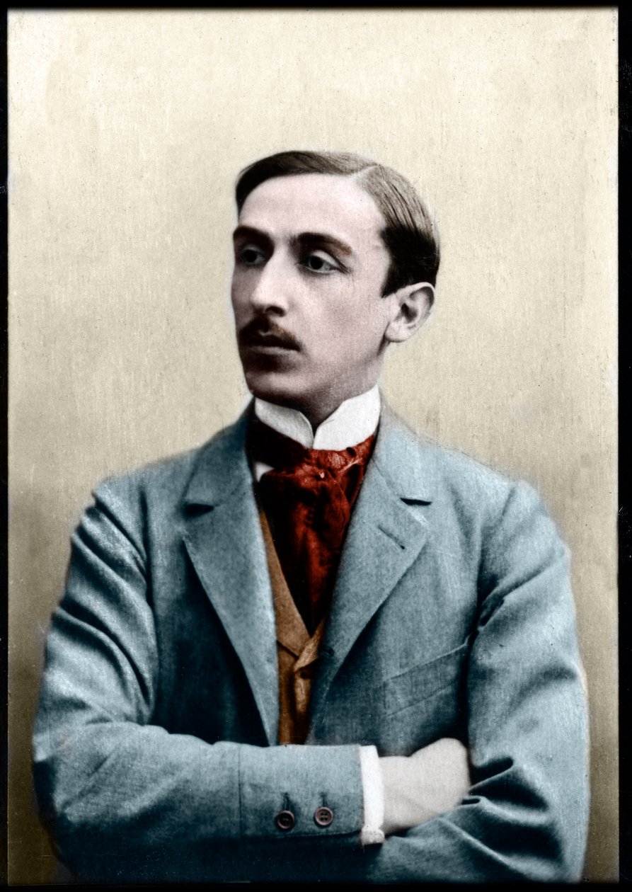 मॉरिस बैरेस (1862-1923), फ्रेंच उपन्यासकार, पत्रकार और समाजवादी राजनीतिज्ञ के चित्र। द्वारा फ्रेंच फोटोग्राफर