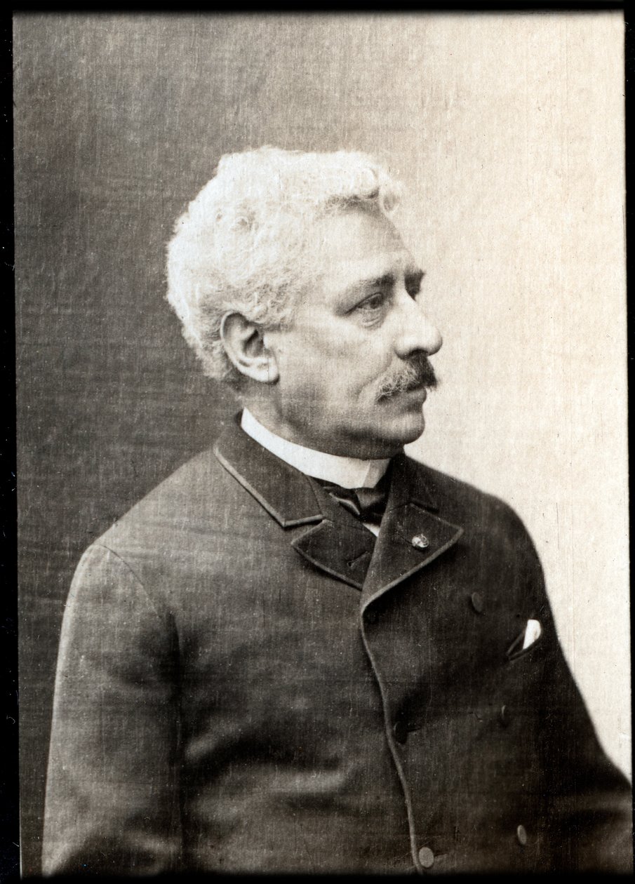 ऑलिवियर मेट्रा (1830-1889), फ्रेंच कंडक्टर और संगीतकार के चित्र द्वारा फ्रेंच फोटोग्राफर