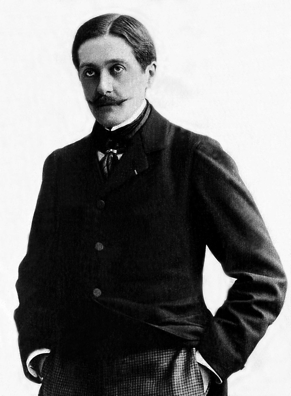 पॉल हर्वियू (1857-1915) का पोर्ट्रेट, फ्रांसीसी लेखक और नाटककार। द्वारा फ्रेंच फोटोग्राफर