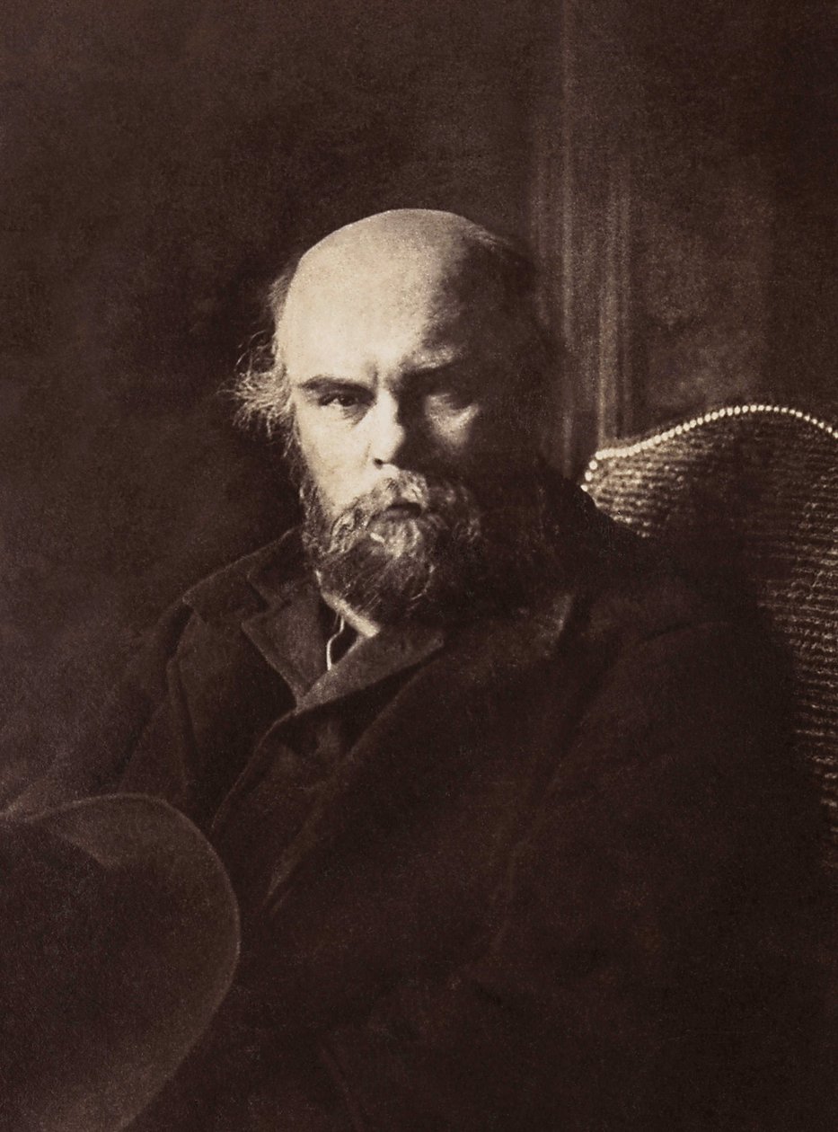 पॉल वेरलाइन का पोर्ट्रेट (1844-1896), फ्रांसीसी कवि। द्वारा फ्रेंच फोटोग्राफर