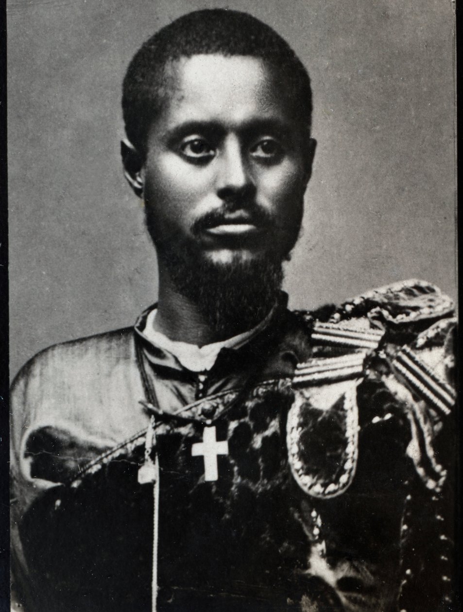 रास माकोनेन का चित्रण (1852-1906), इथियोपिया में हरार प्रांत का सामान्य और राज्यपाल। द्वारा फ्रेंच फोटोग्राफर