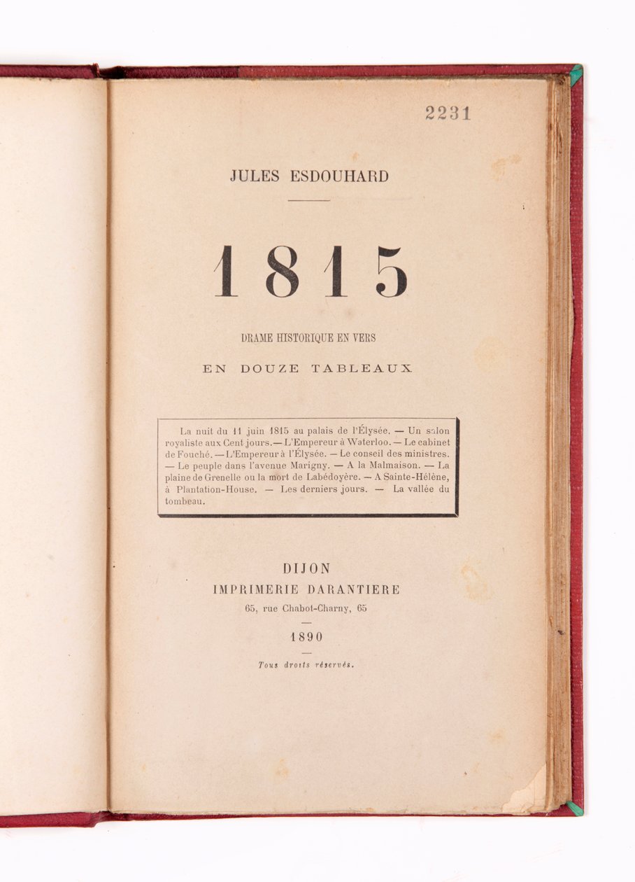 जूल्स एस्दौहार्ड द्वारा '1815' द्वारा फ्रेंच स्कूल