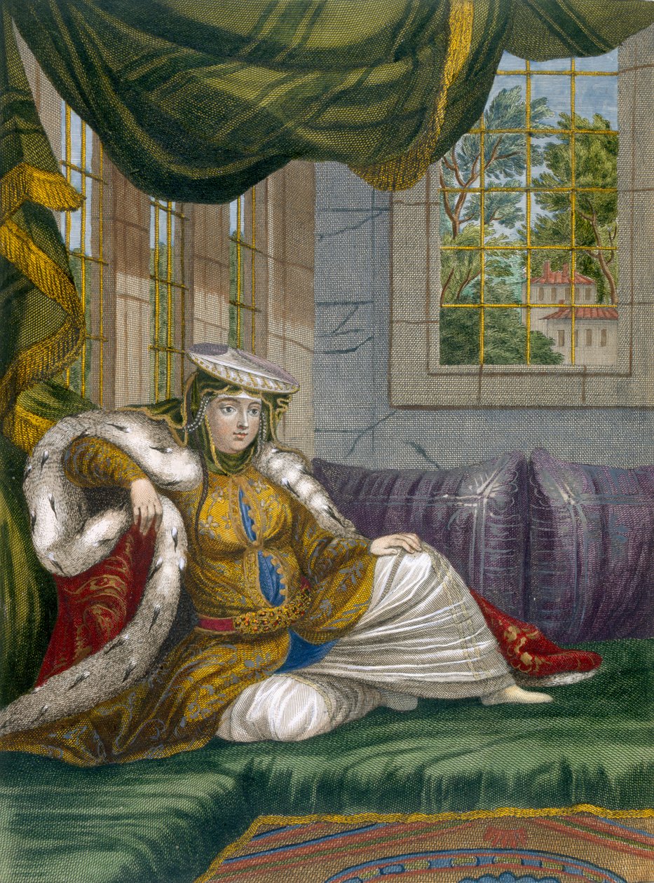 सेरेमोनियल ड्रेस में एक यहूदी महिला, c.1708 द्वारा फ्रेंच स्कूल