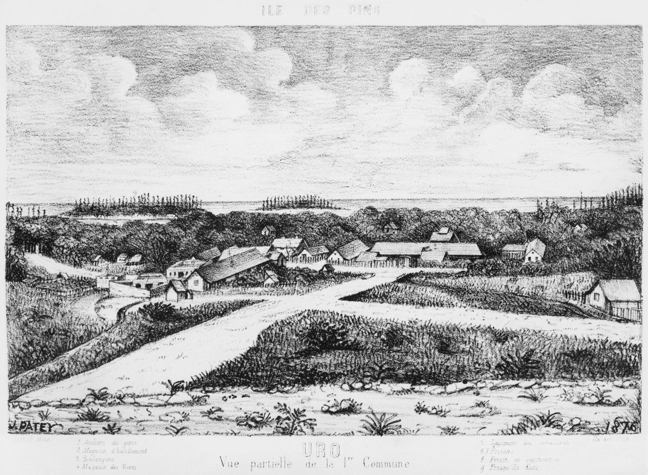 आइल ऑफ पाइन्स का एल्बम, उरो, 1878-79 द्वारा फ्रेंच स्कूल