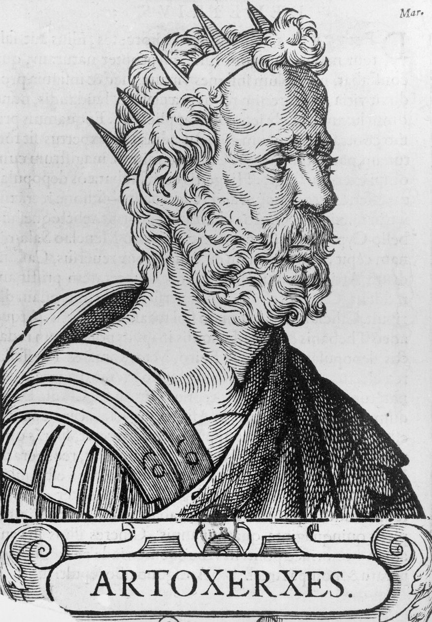 Artaxerxes II (c.404-358 ईसा पूर्व) फारस का राजा द्वारा फ्रेंच स्कूल
