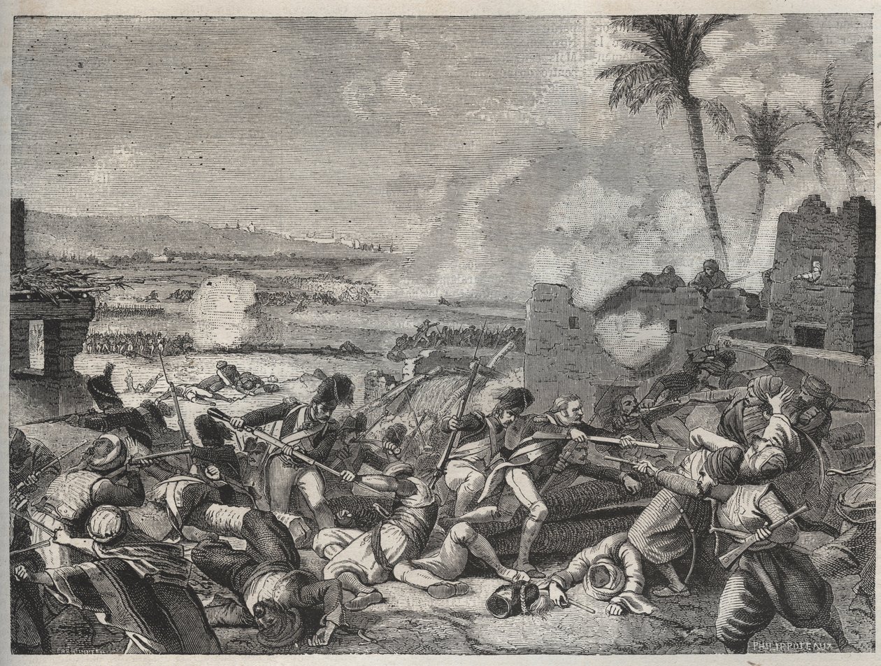 सेडिमन की लड़ाई - जनरल लुई चार्ल्स एंटोनी डेसिक्स (1768-1800) और मौराद बे की मामलुक सेना (1750-1801), अक्टूबर 7 की कमान वाली फ्रांसीसी सेना के बीच लड़ाई द्वारा फ्रेंच स्कूल