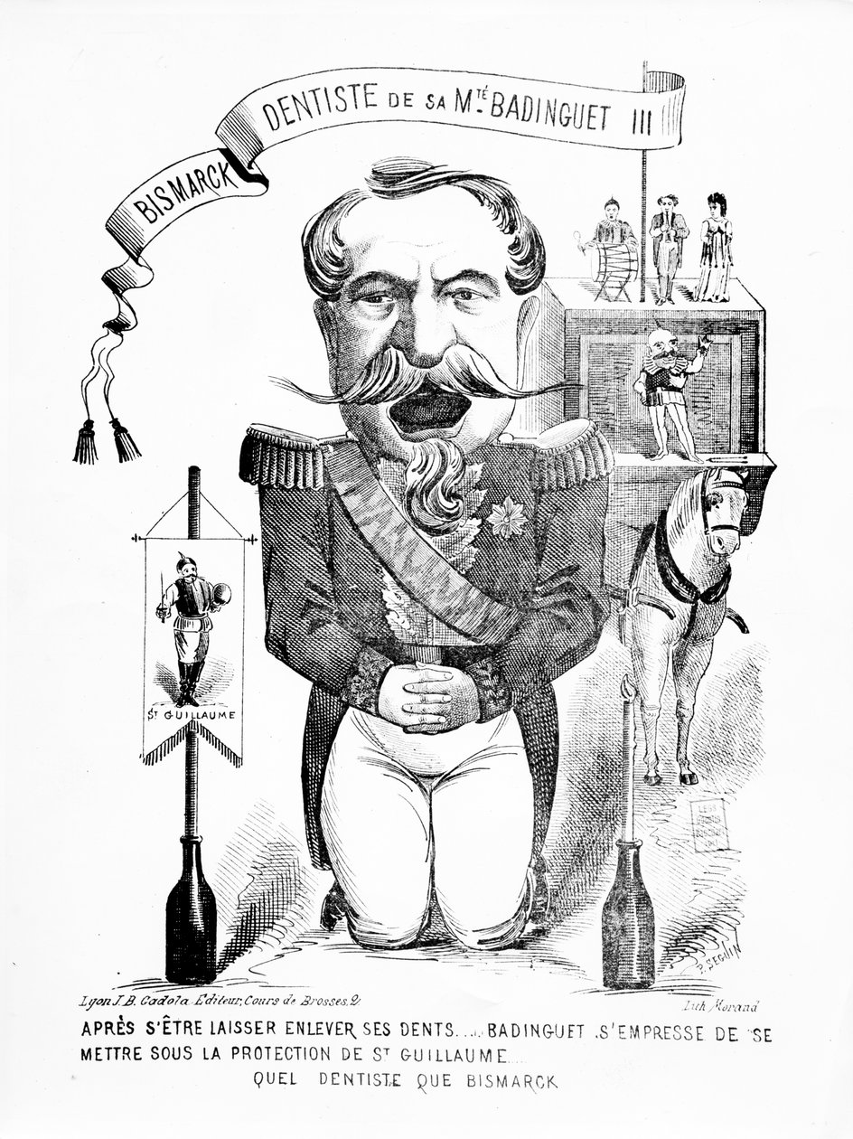 बिस्मार्क, डेंटिस्ट टू महामहिम बेडिंगुइट III, 1871 द्वारा फ्रेंच स्कूल