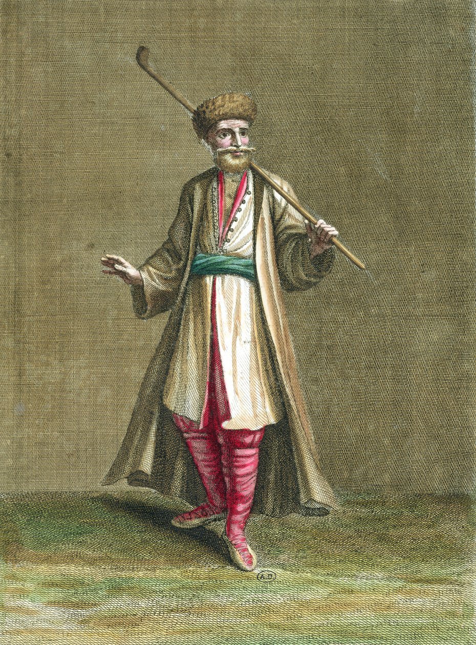 बल्गेरियाई पोशाक, लेवंत पोशाक संग्रह, 1707-8 से चित्रण द्वारा फ्रेंच स्कूल