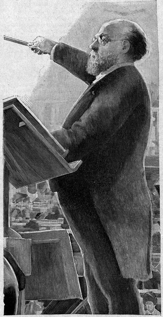 चार्ल्स लैमौरेक्स (1834-1899), फ्रांसीसी वायलिन वादक, पेरिस ओपेरा के पहले संवाहक। द्वारा फ्रेंच स्कूल