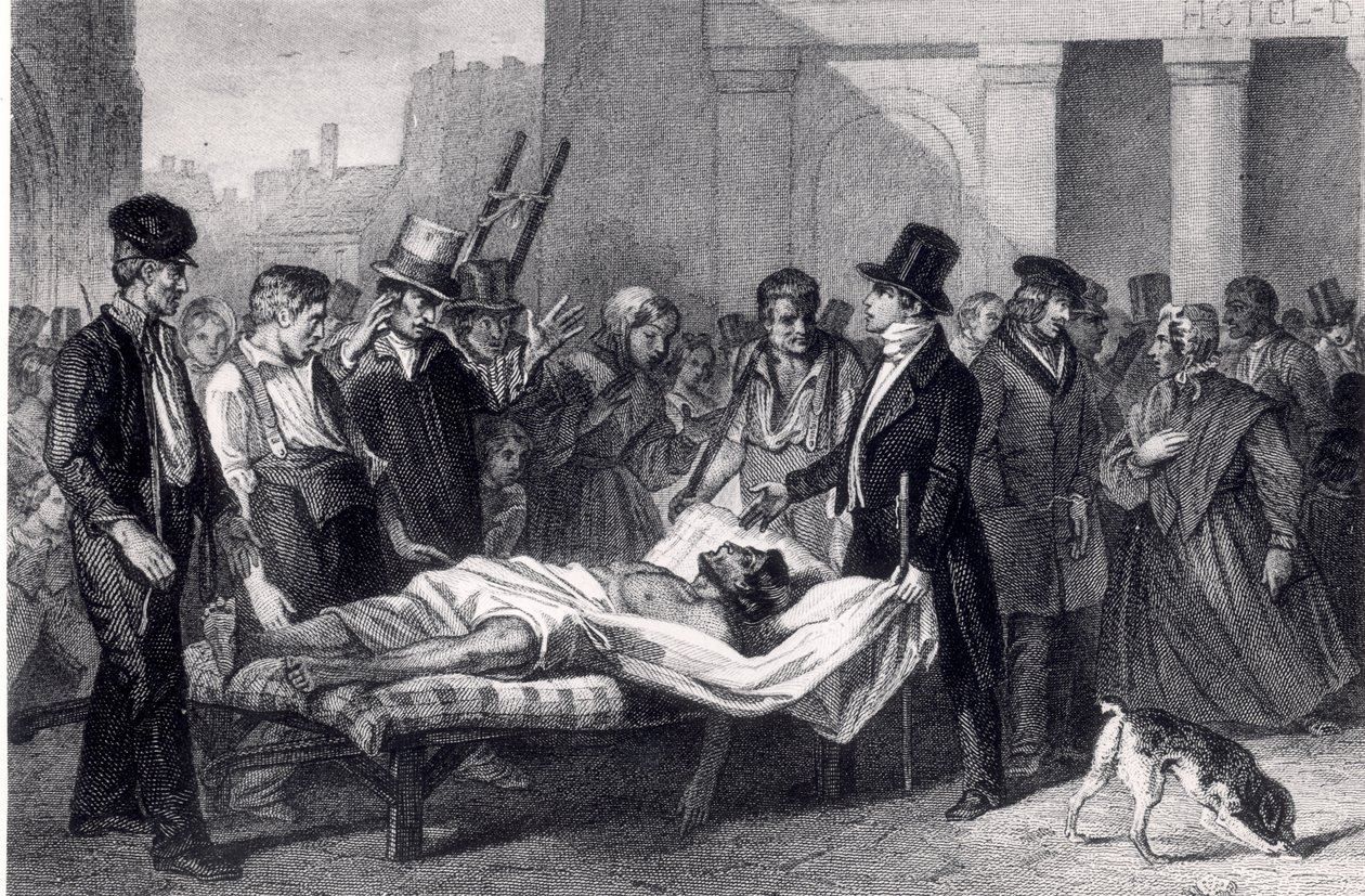 पेरिस में हैजा, 1832 द्वारा फ्रेंच स्कूल