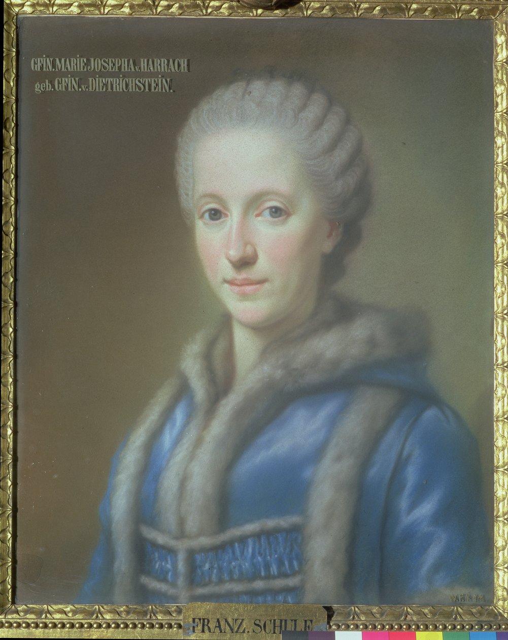 काउंटेस मारिया जोसेफा वॉन हैराच, काउंट गुइडो वॉन हर्राच की पत्नी (1732-83) द्वारा फ्रेंच स्कूल