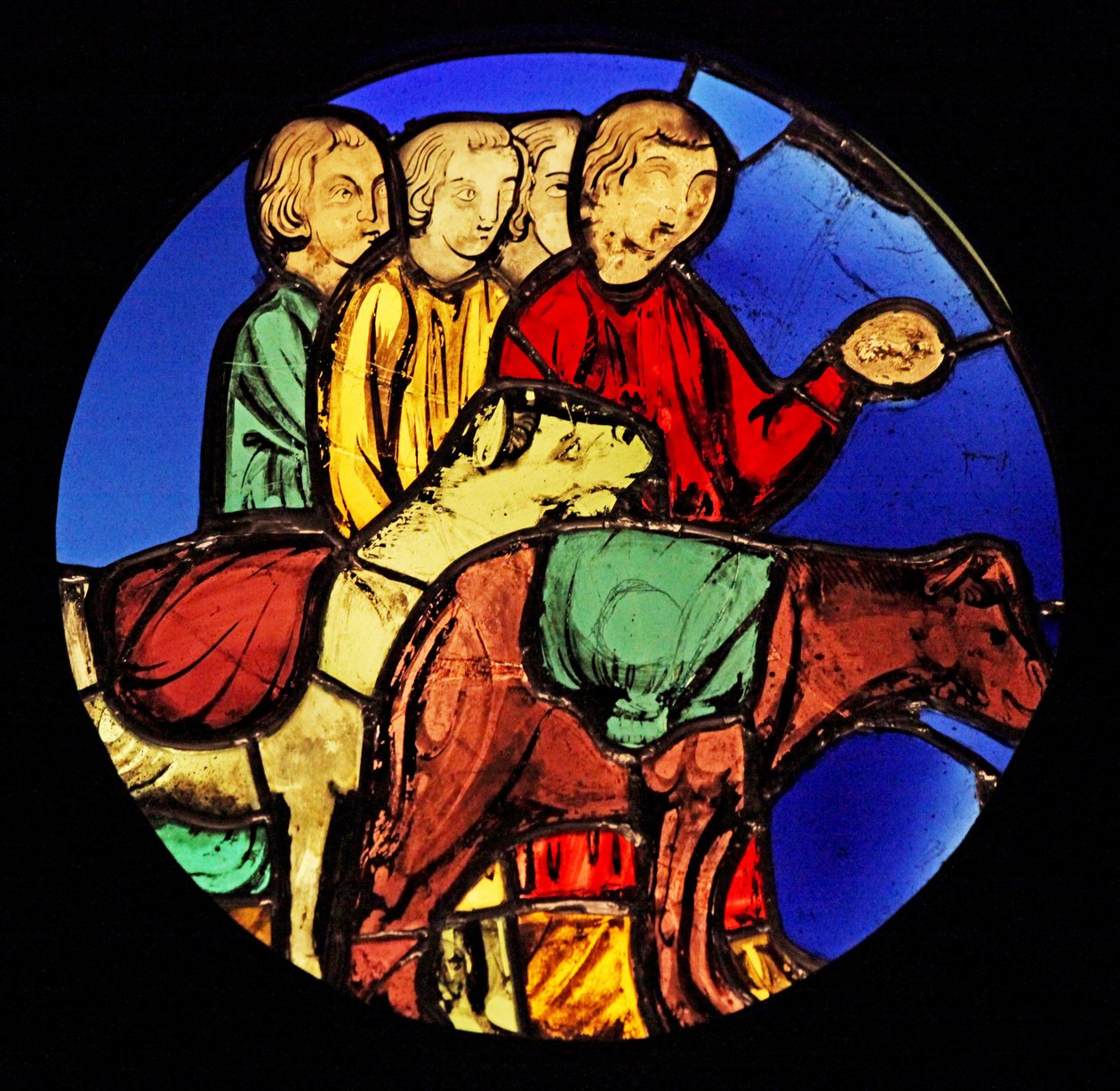 याकूब और उसके बेटे मिस्र के लिए Ste Ste Chapelle की यात्रा करते हैं द्वारा फ्रेंच स्कूल