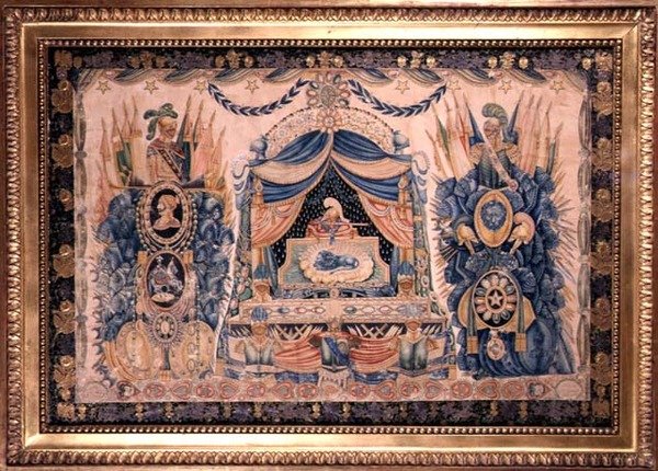 ट्राफियों के साथ नेपोलियन सैन्य स्मारक के लिए डिजाइन, c.1830 (कागज पर पानी के रंग का) द्वारा फ्रेंच स्कूल