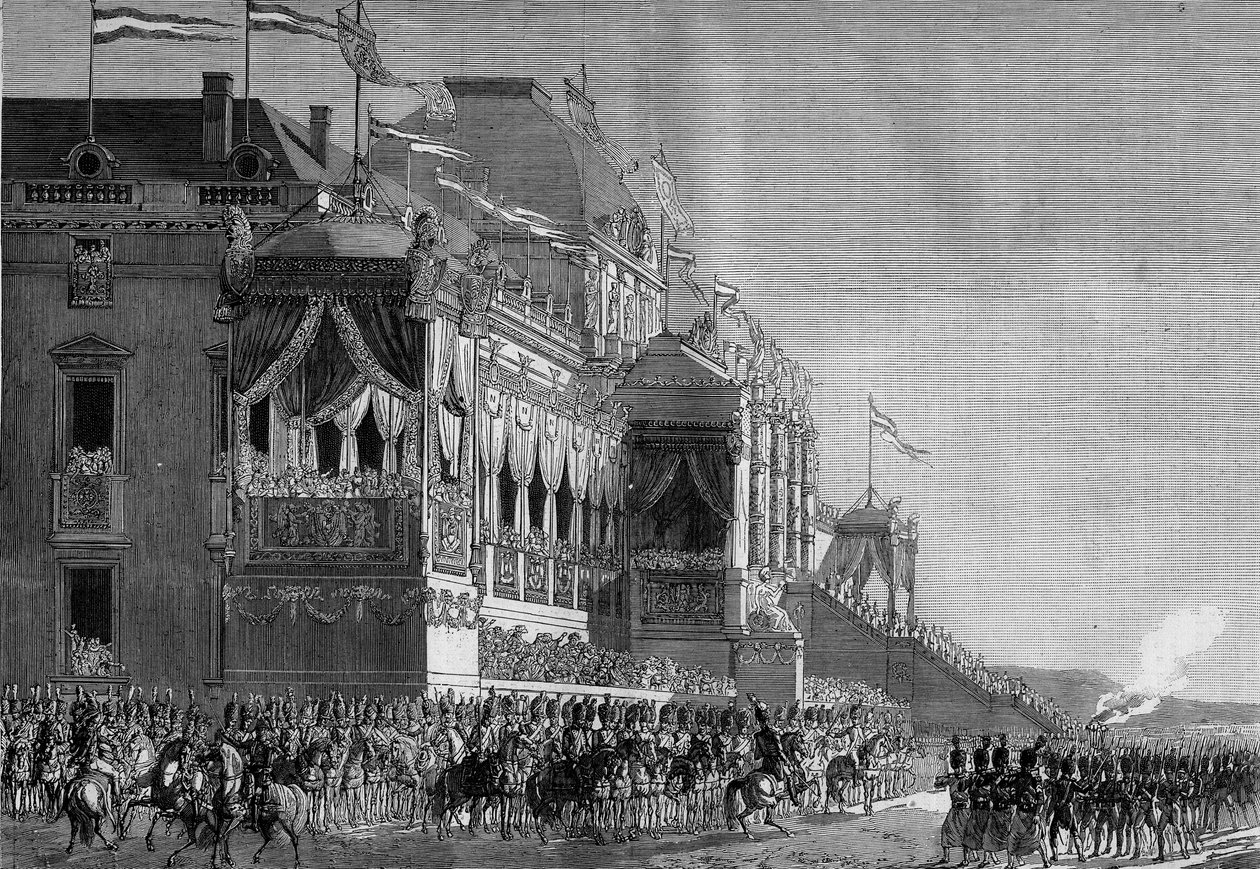 नेपोलियन I (1869-1821) द्वारा चील का वितरण चैंप डे मार्स, 5 दिसंबर द्वारा फ्रेंच स्कूल