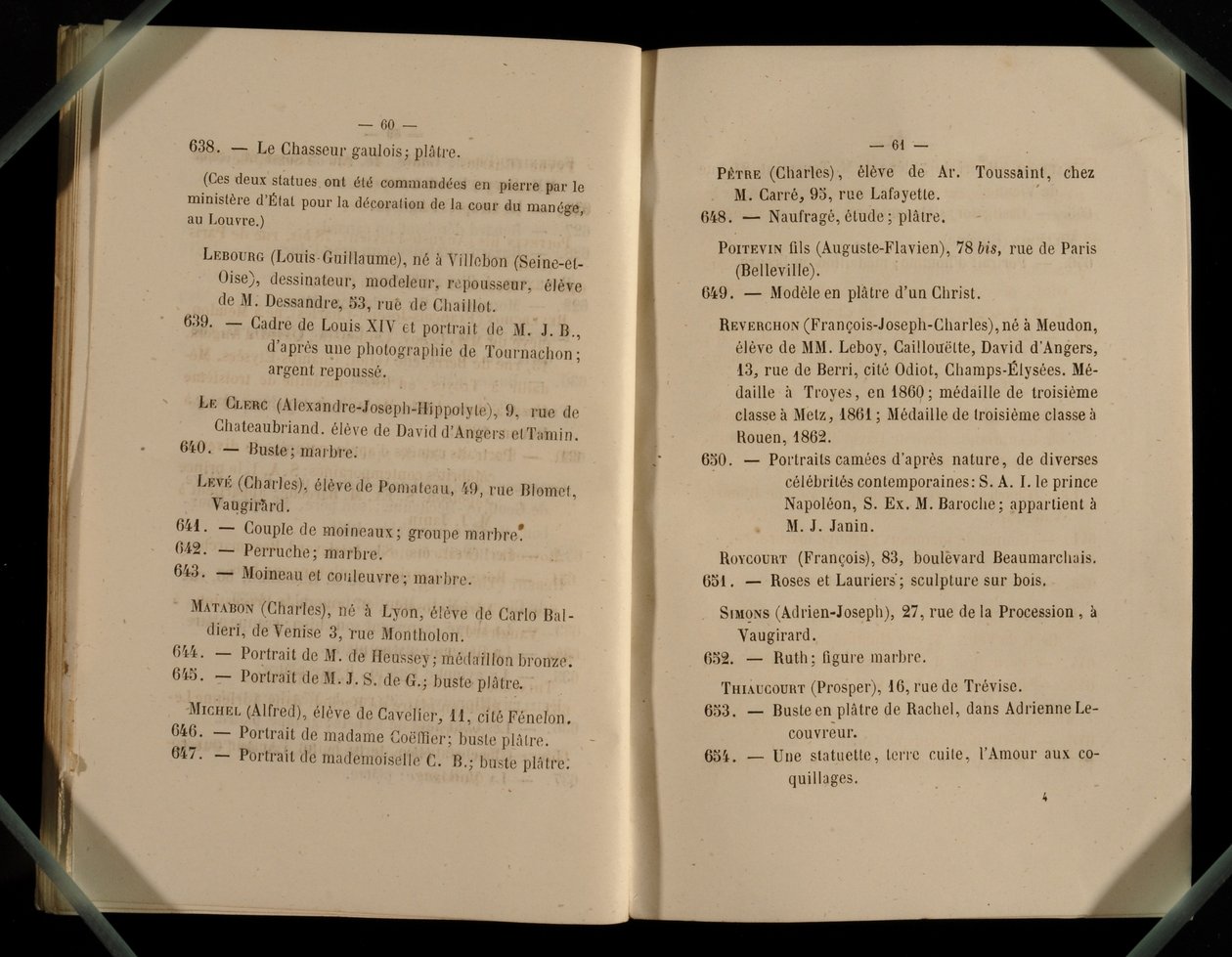 सैलून डेस मना, 1863 से डबल पेज द्वारा फ्रेंच स्कूल