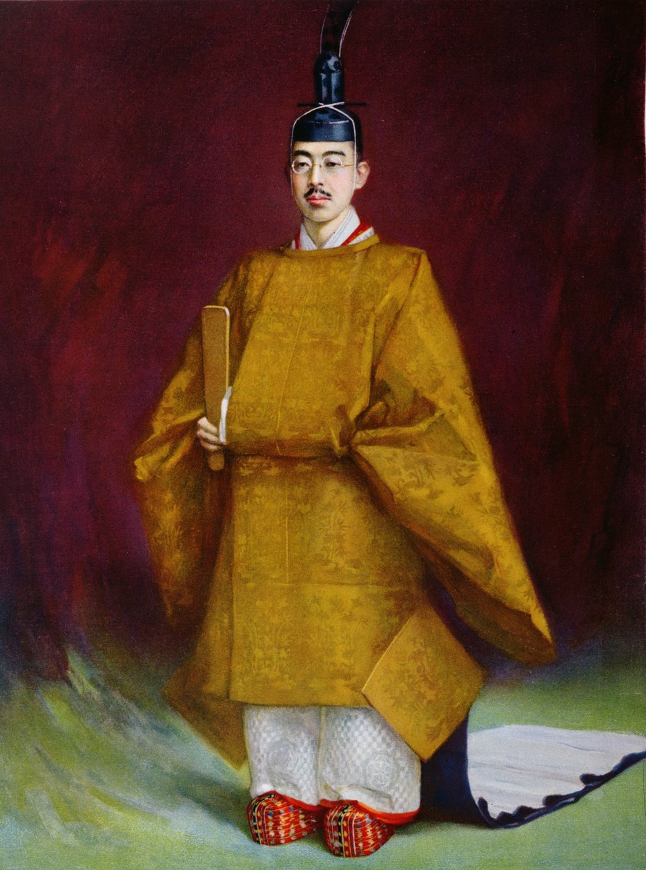 कोरोनियन कॉस्टयूम, 1928 में सम्राट हिरोहितो (1901-1989) द्वारा फ्रेंच स्कूल