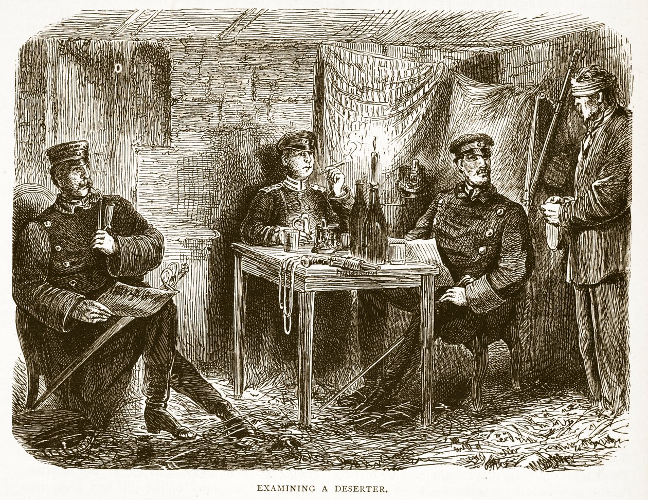 एक हताश, फ्रांस और जर्मनी के बीच युद्ध के युद्ध के इतिहास का चित्रण, 1870-1871 का चित्रण द्वारा फ्रेंच स्कूल