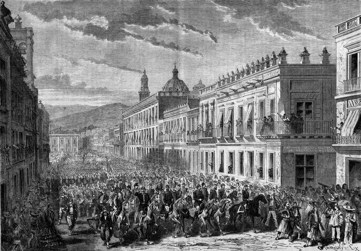 मेक्सिको से अभियान (1861-1867): जनरल फ्रेंकोइस अकिल बाज़ाइन (फ्रेंकोइस-अकिल) का प्रवेश द्वारा फ्रेंच स्कूल