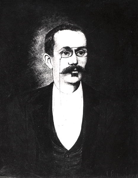 फर्नांड पेलौटियर (1867-1901) (बी/डब्ल्यू फोटो) द्वारा फ्रेंच स्कूल