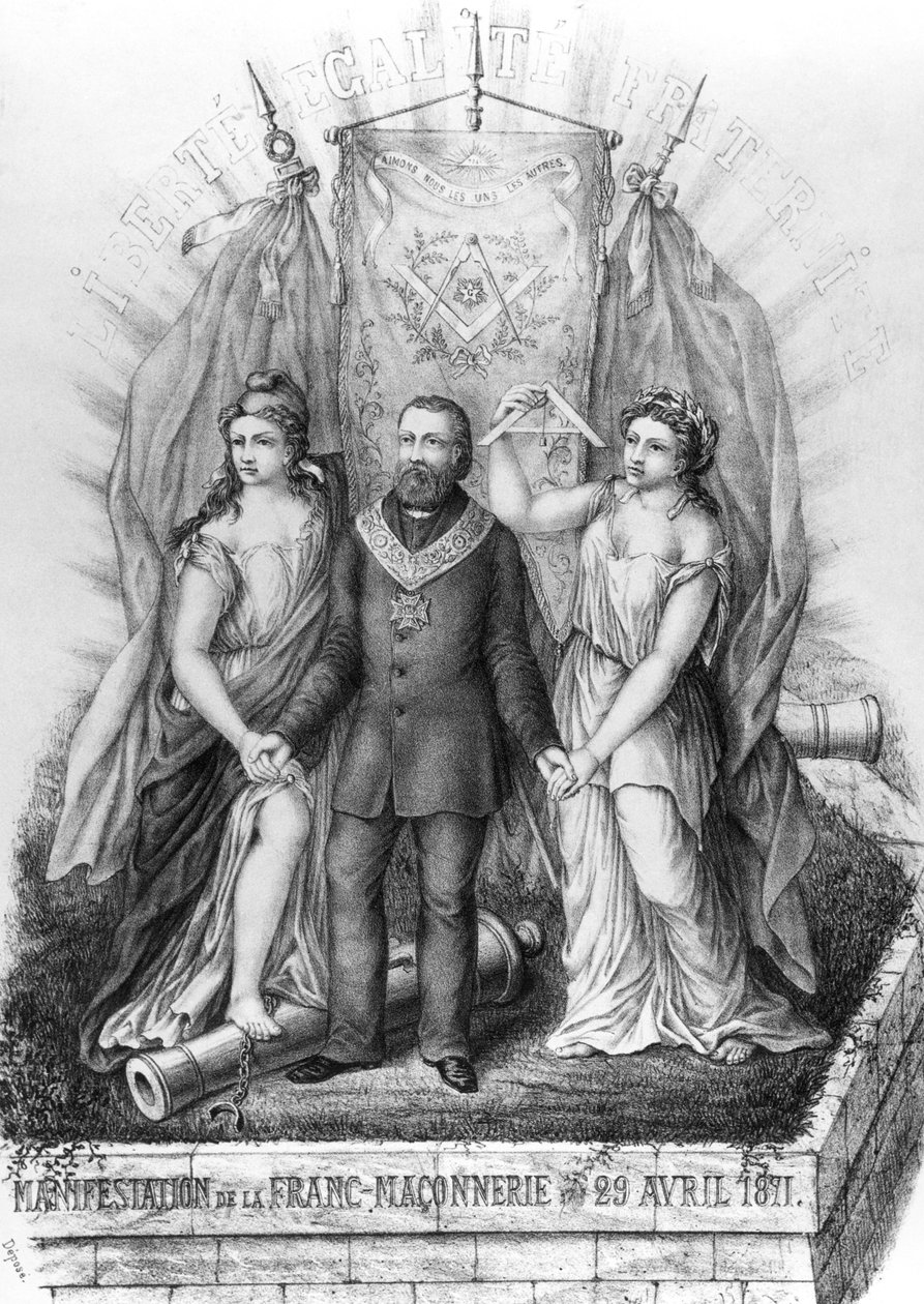 फ्रीमेसोनरी और कम्यून, 1871 द्वारा फ्रेंच स्कूल