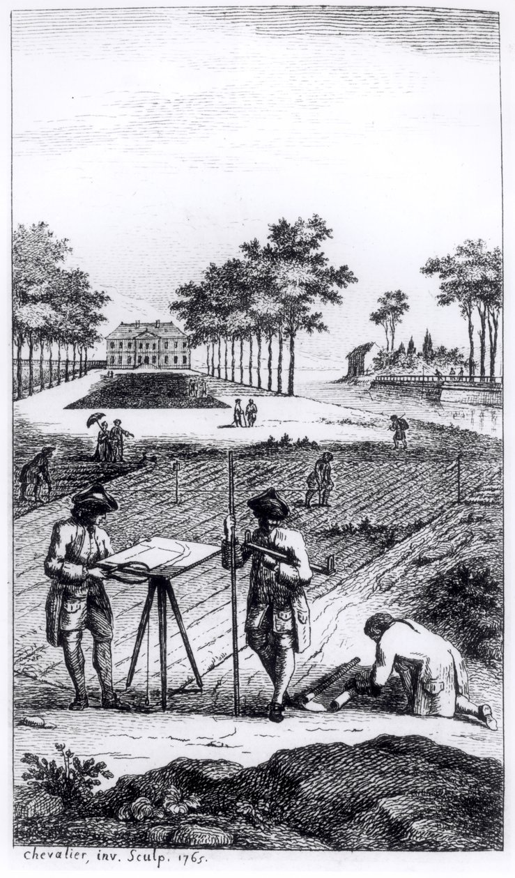ड्यू साइंस डे लॅरपेंटूर से ड्यूपैन डे मोंटेसन (c.1720-90) पेरिस, 1766 में प्रकाशित द्वारा फ्रेंच स्कूल