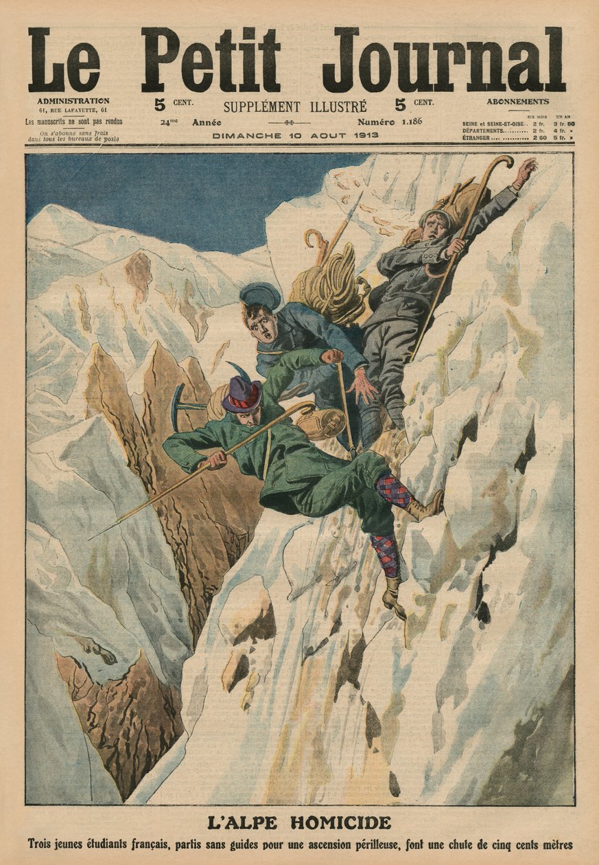 10 अगस्त, 1913 को &39;ले पेटिट जर्नल&39;, पूरक चित्रण से होमिकाइडल एल्प, फ्रंट कवर चित्रण द्वारा फ्रेंच स्कूल