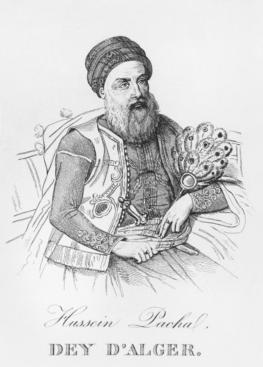हुसैन पच, अल्जीयर्स के डे, c.1830-40 द्वारा फ्रेंच स्कूल