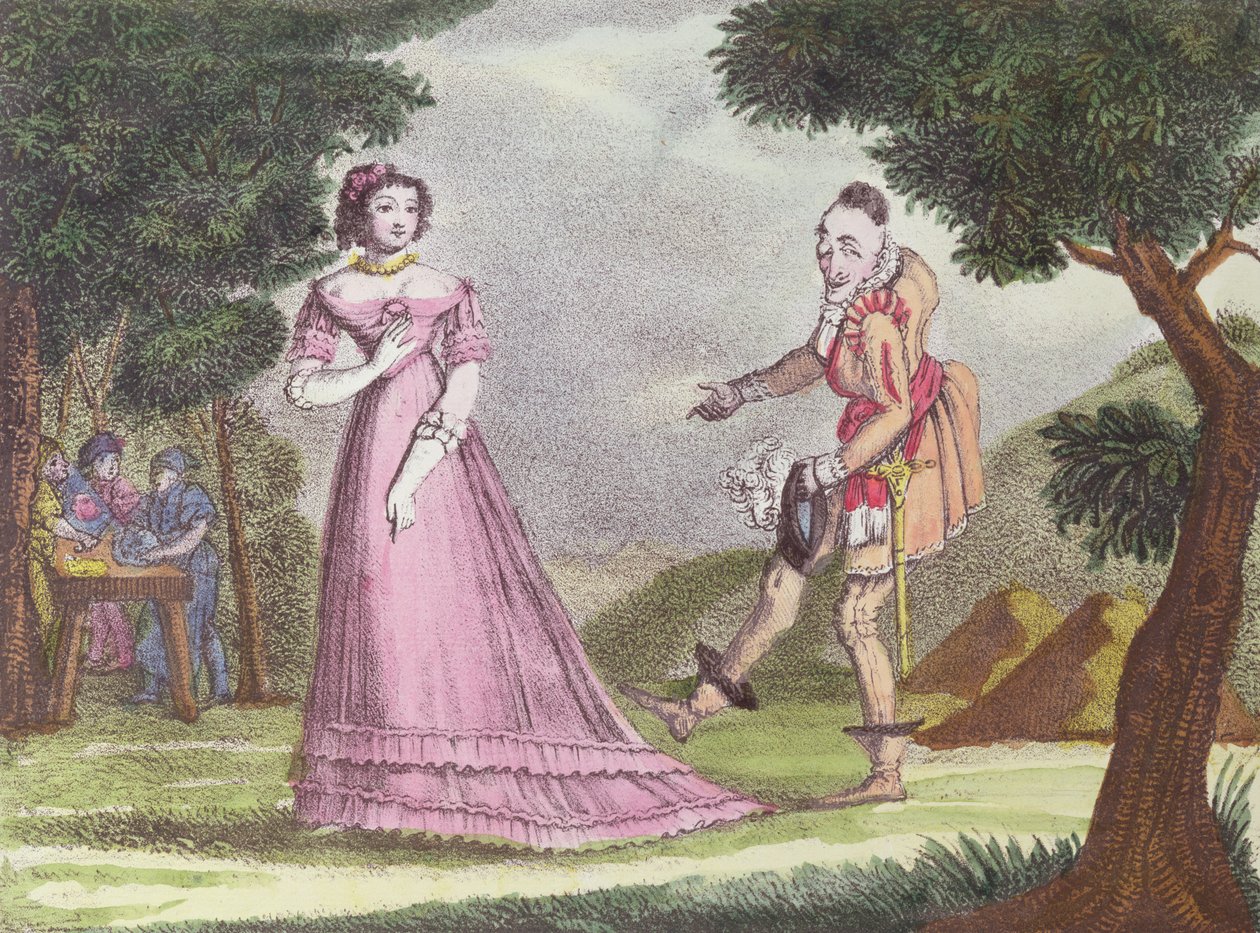 चार्ल्स पेरौल्ट (1628-1703) द्वारा परी कथा, रिकेट आ ला हप्पे के लिए चित्रण, सी। 1820-1830 द्वारा फ्रेंच स्कूल