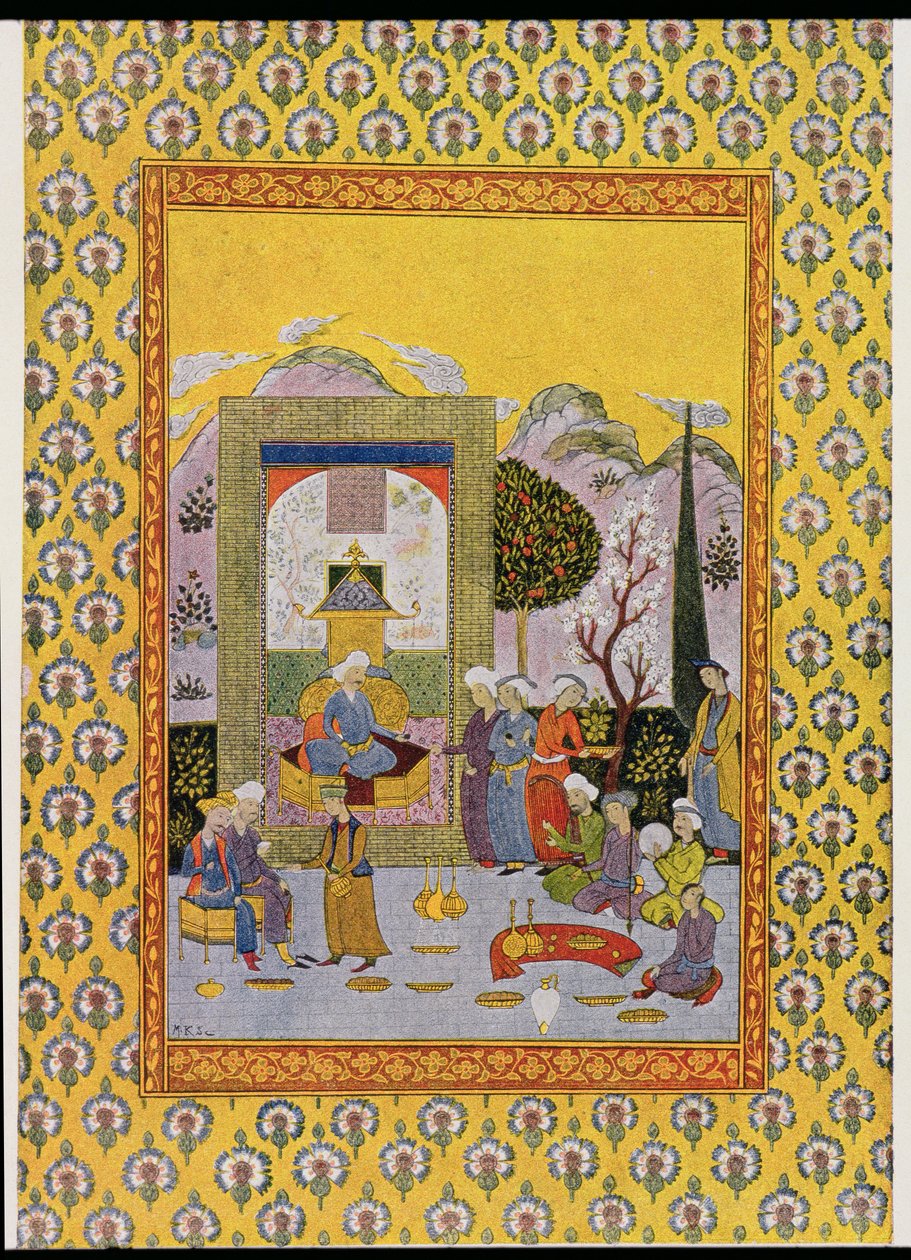 अरब नाइट्स के लिए चित्रण, 1895 (रंग उत्कीर्णन) द्वारा फ्रेंच स्कूल