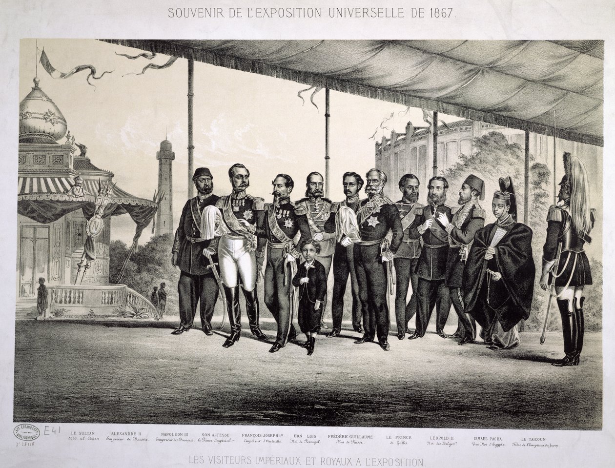 1867 में पेरिस में यूनिवर्सल एक्सपोजिशन के लिए शाही और शाही आगंतुक द्वारा फ्रेंच स्कूल