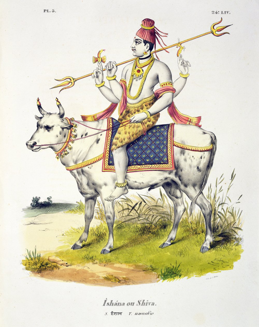 ई। या शिव, सी। डी मोट्टे द्वारा उत्कीर्ण (1785-1836) द्वारा फ्रेंच स्कूल