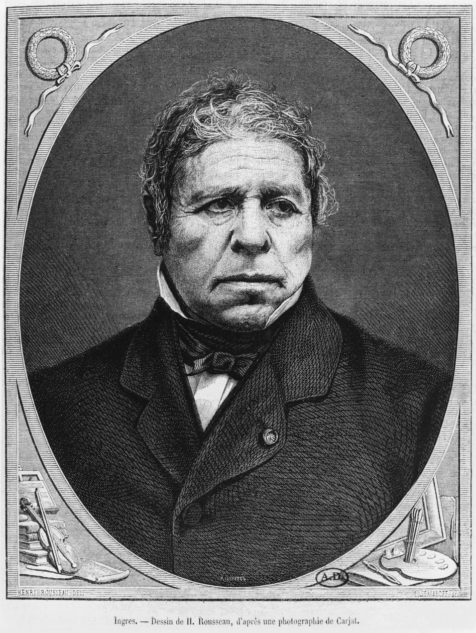 जीन अगस्टीन डोमिनिक इंगेज (1780-1867) एटीन कारजैट (1828-1906) 1867 की एक तस्वीर द्वारा फ्रेंच स्कूल