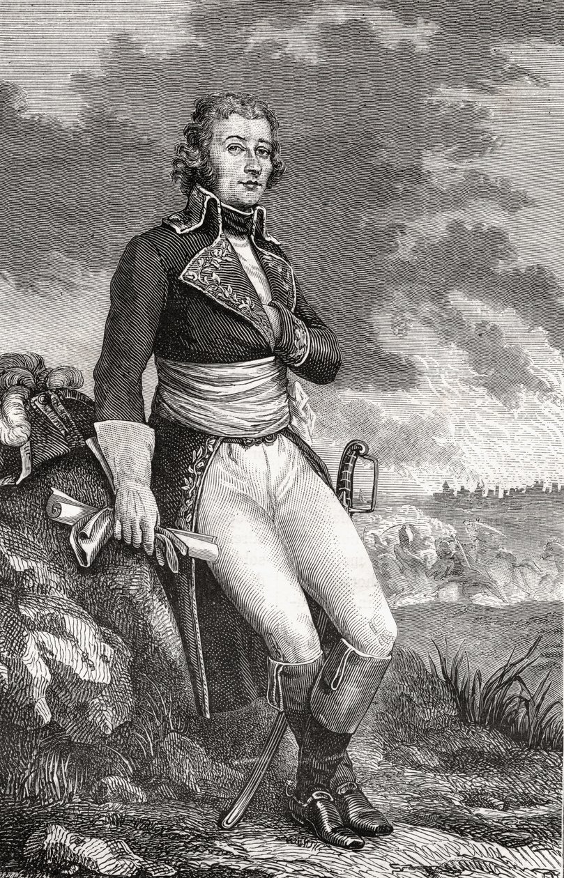 लुईस ब्लैंक (1811-82) 1847-62 द्वारा &39;द हिस्ट्री ऑफ़ द फ्रेंच रिवोल्यूशन&39; से परमेंटर द्वारा उत्कीर्णन से जीन विक्टर मैरी मोरो (1763-1813) द्वारा फ्रेंच स्कूल