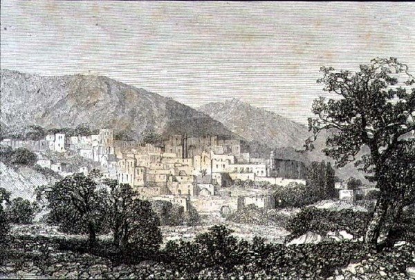 1860 के दशक में जेरूसलम (उत्कीर्णन) द्वारा फ्रेंच स्कूल