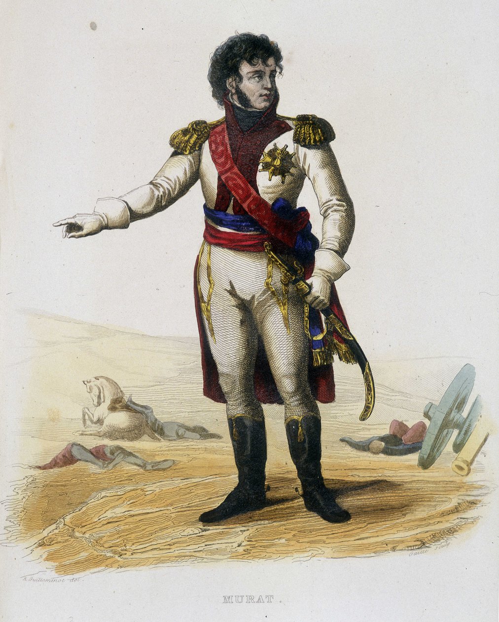 जोआचिम मूरत (गियोआचिनो मूरत) (1767-1815), फ्रांस के मारेचल और नेपल्स के राजा- "प्लुटार्क फ़्रैंकैस" में द्वारा फ्रेंच स्कूल