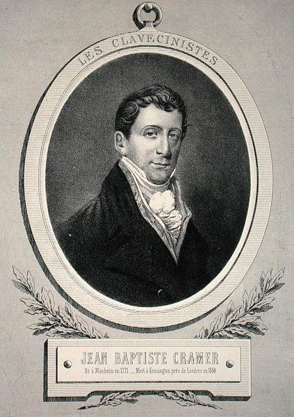 जोहान बैपटिस्ट क्रैमर (1771-1858) अल्फ्रेड लेमोइन (लिथो) द्वारा उकेरा गया द्वारा फ्रेंच स्कूल