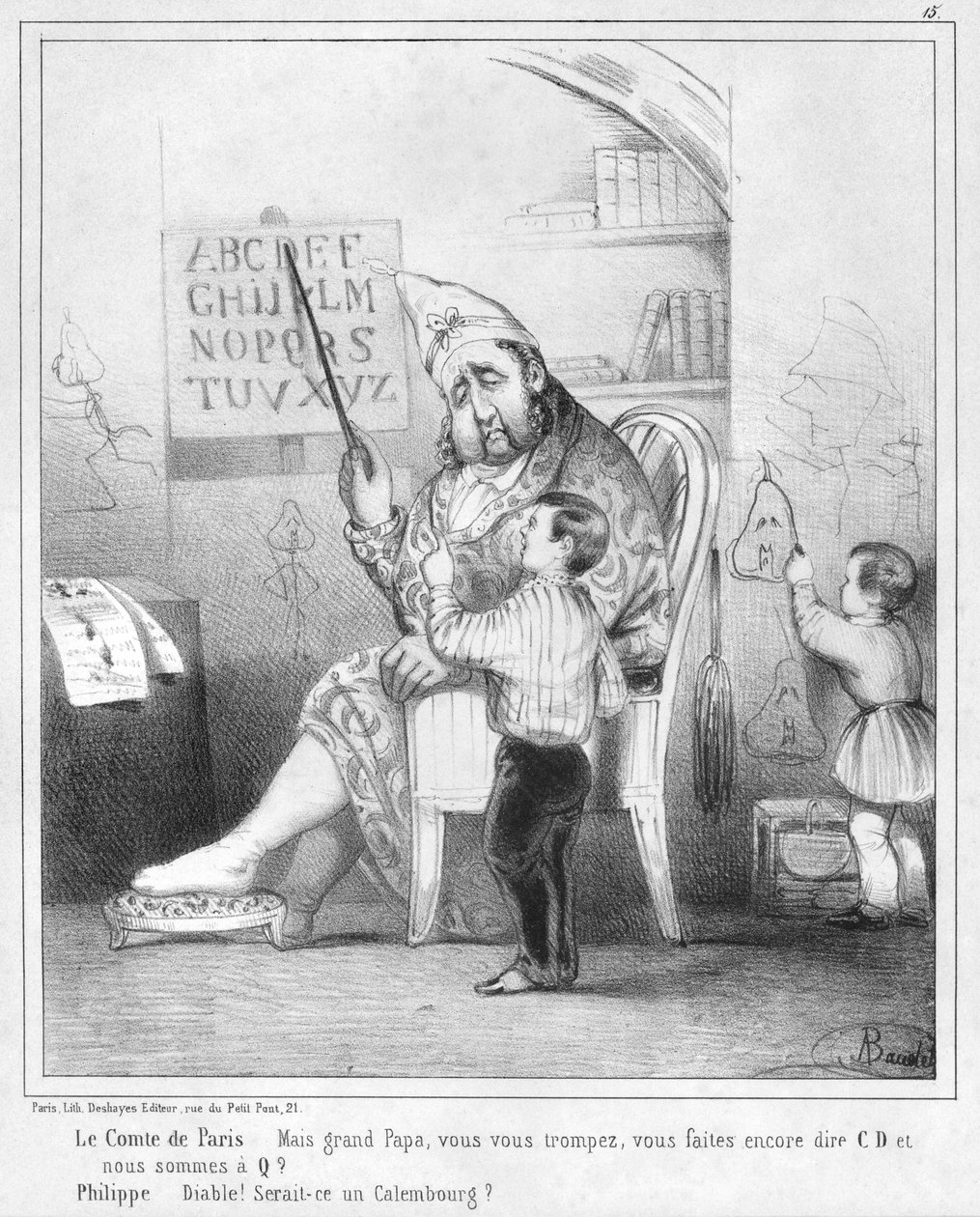 लुइस-फिलिप और उनके पोते लुई-फिलिप अल्बर्ट dOrleans, Comte de Paris द्वारा फ्रेंच स्कूल