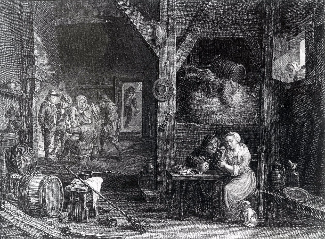 ला फ्यूम्यूज़, डेविड टेनियर्स द यंगर, 1786-1808 के बाद जीन बैप्टिस्ट पाटस द्वारा मुद्रित द्वारा फ्रेंच स्कूल