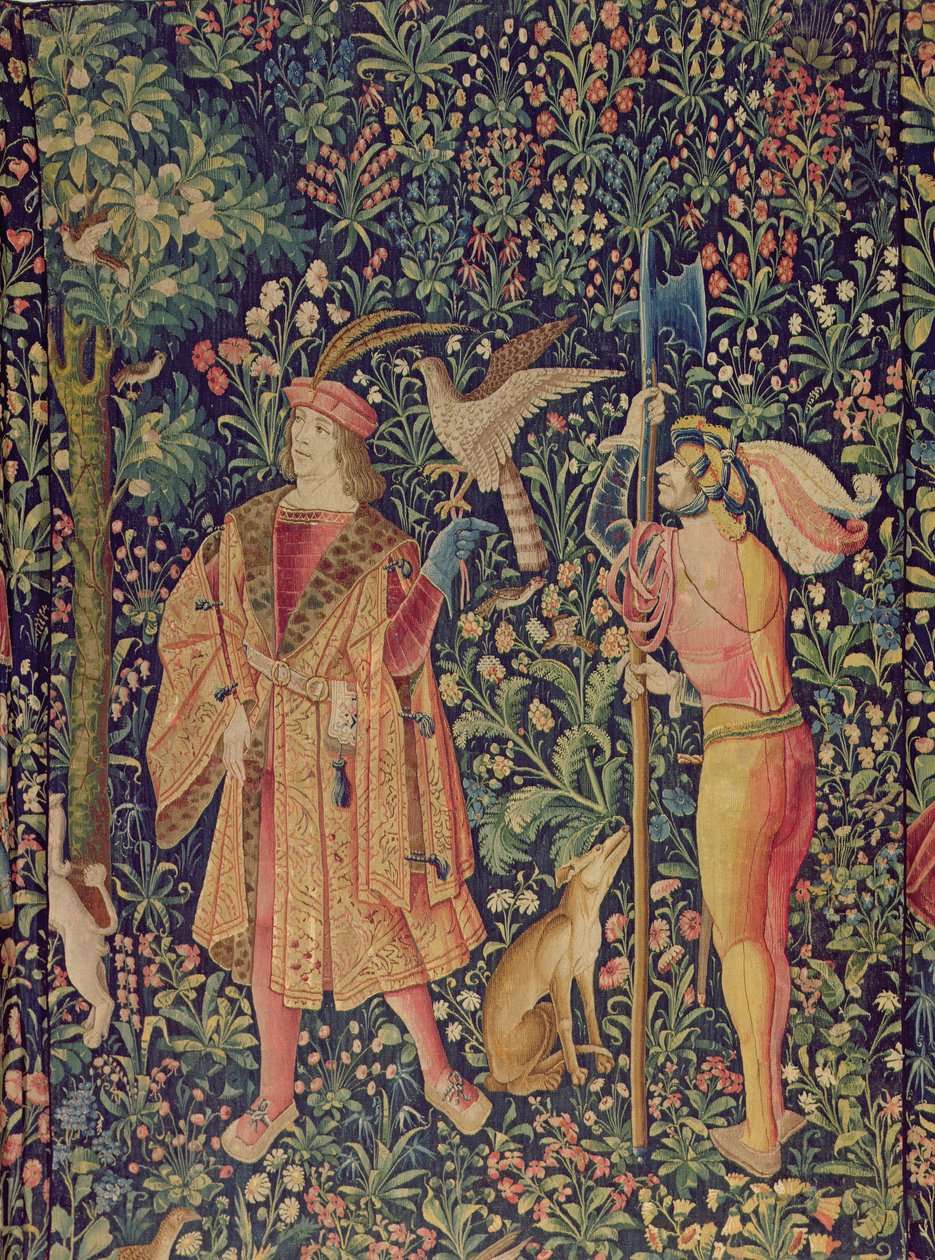 La Vie Seigneuriale - द हंटिंग फॉर द हंट, c.1500 द्वारा फ्रेंच स्कूल