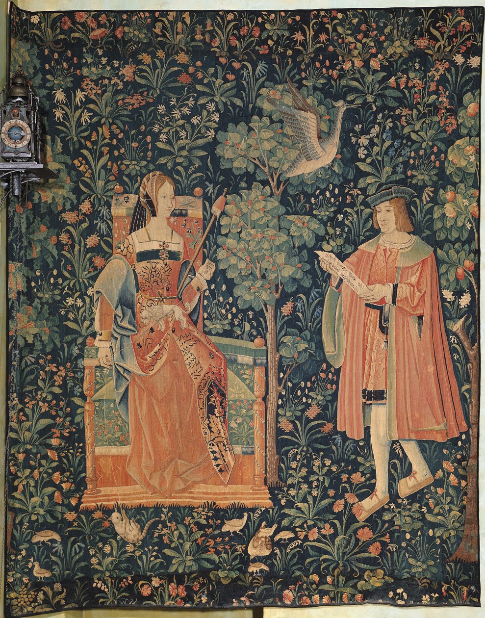 द लॉर्ड्स लाइफ: रीडिंग, लॉयर वर्कशॉप, c.1500 द्वारा फ्रेंच स्कूल