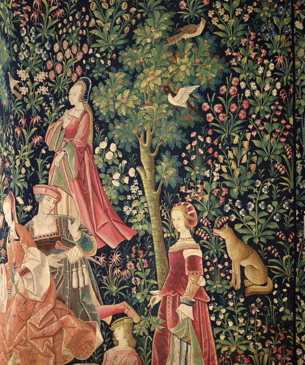 ला वी सेइनिगोरियल: युवा महिलाओं और एक लोमड़ी, c.1500 द्वारा फ्रेंच स्कूल