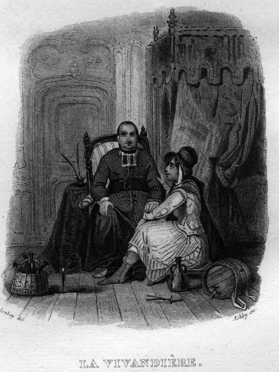 पियरे जीन डे बेरंगेर (1780-1857), फ्रांसीसी कवि और गीतकार द्वारा "" ओवेरेस पूर्ण "" (1834) में ला विवांडिएर चैनसन डी बेरंगर। द्वारा फ्रेंच स्कूल