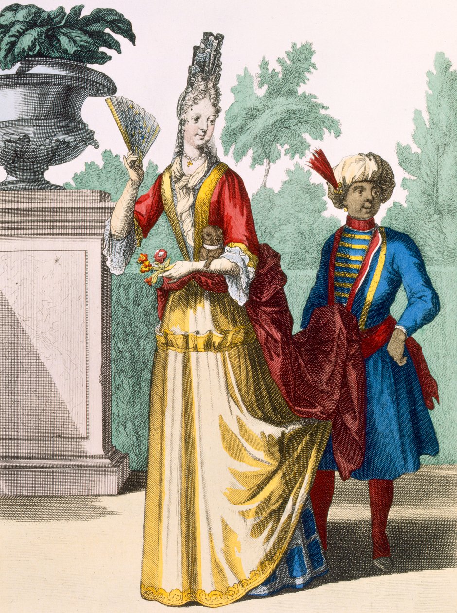 लेडी इन समर ड्रेस, c.1690-1700 द्वारा फ्रेंच स्कूल