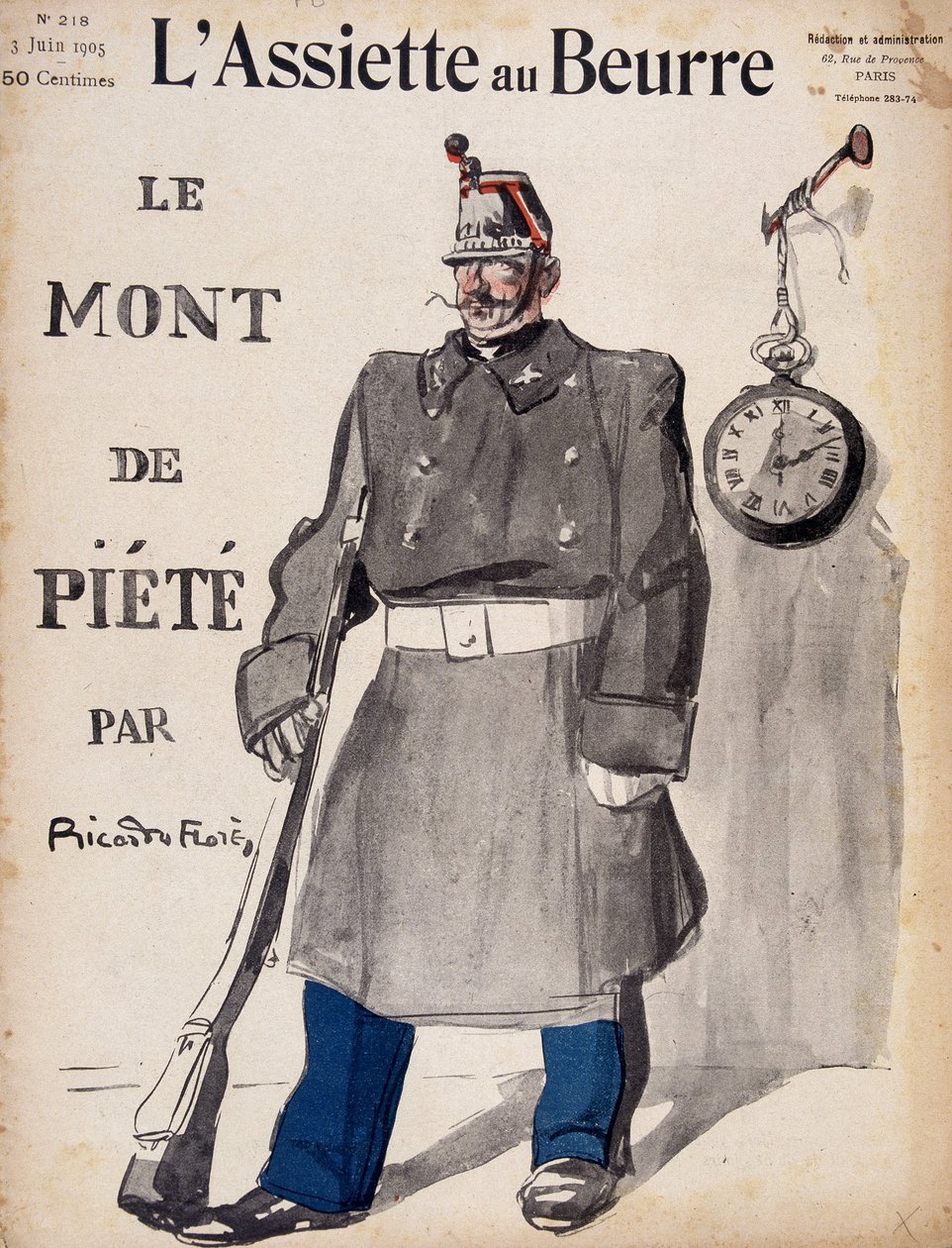 Le Mont-de-Pieté - "द बटर डिश" में ०३/०६/१९०५ द्वारा फ्रेंच स्कूल