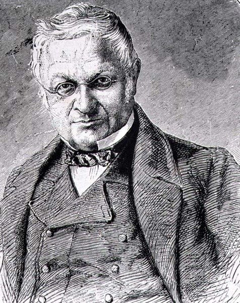 लुई-एडोल्फ थियर्स (1797-1877) फ्रांसीसी राजनेता, इतिहासकार और पत्रकार (उत्कीर्णन) द्वारा फ्रेंच स्कूल