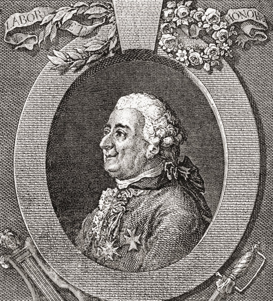 लुई-एलिजाबेथ डे ला वर्गेन, ट्रेसन की गणना, 1705- 1783। फ्रांसीसी सैनिक, चिकित्सक, वैज्ञानिक, मध्यकालीन और लेखक। द फ्री आवर्स से 1908 प्रकाशित। द्वारा फ्रेंच स्कूल