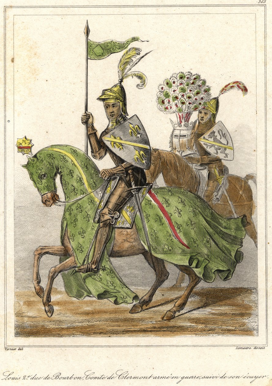 लुई II, गुड (1337 - 1410), ड्यूक ऑफ बॉर्बन (1356), काउंट ऑफ क्लेरमोंट के रूप में जाना जाता है। द्वारा फ्रेंच स्कूल
