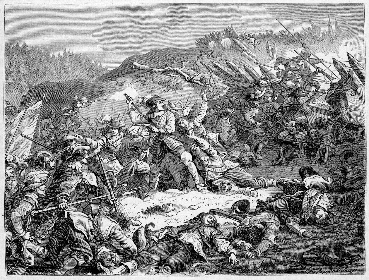 फ़्राइबर्ग (1644) की लड़ाई में बोर्बोन के लुई द्वितीय, प्रिंस ऑफ कॉनडे (बोर्बोन-कोंडे) (ग्रैंड कोंडे) (1621-1686)। द्वारा फ्रेंच स्कूल
